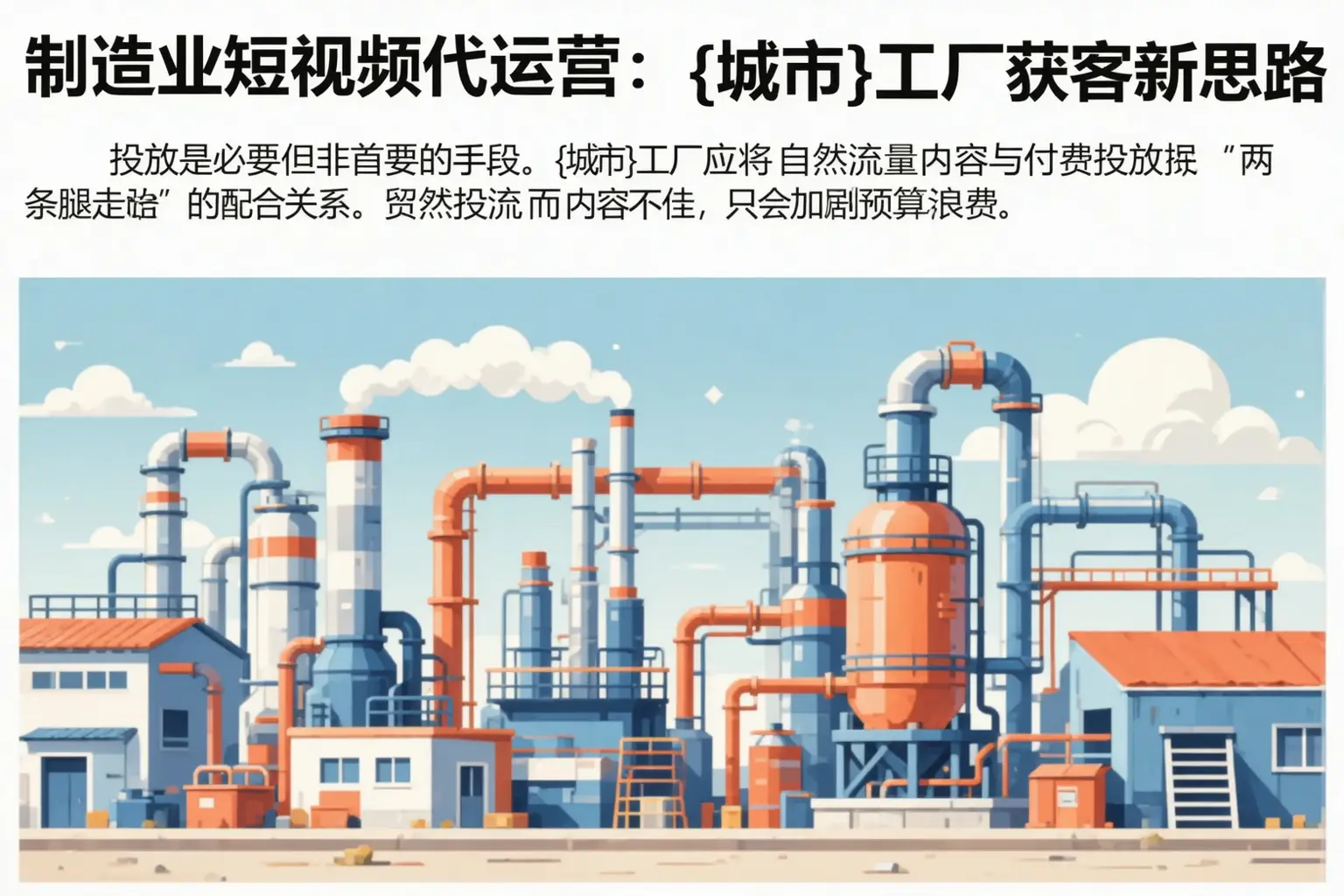 制造业短视频代运营:金坛工厂获客新思路